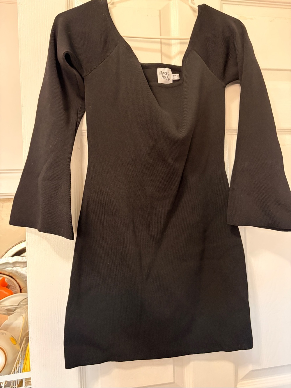 Black off the shoulder dress